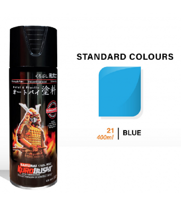 Samurai 21/312 Blue Gloss Standard Spray Paint - 400mL