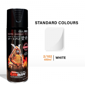 Samurai 2/102 White Gloss Standard Spray Paint - 400mL