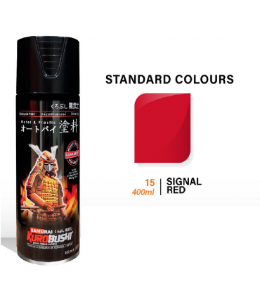 Samurai 15/23 Signal Red Gloss Standard Spray Paint - 400mL
