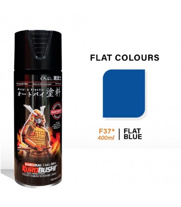 Samurai F37 Flat Blue Spray Paint - 400mL