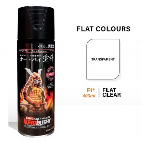 Samurai F1 Flat Clear Spray Paint - 400mL