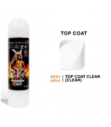 Samurai 2K01 Super High Gloss Glossy PU Clear Epoxy Spray Paint - 400mL