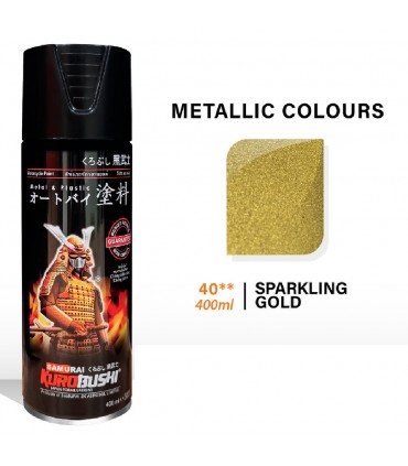 Samurai 40/1123 Sparkling Gold Metallic Spray Paint