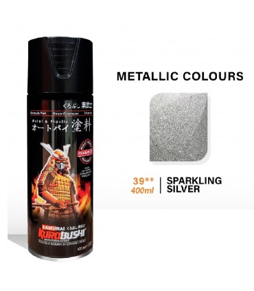Samurai 39/1701 Sparkling Silver Metallic Spray Paint