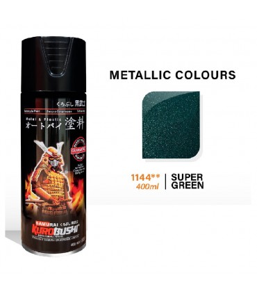 Samurai 1144 Super Green Metallic Spray Paint