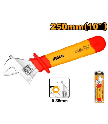 Ingco HIADW10110 Inch Insulated Adjustable Wrench