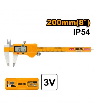 Ingco HDCD28200 0-200MM Water Resistant Digital Vernier Caliper