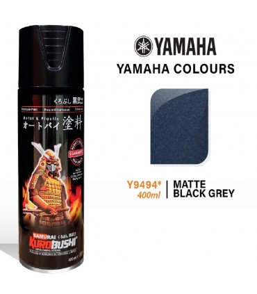 Samurai Y9494 Yamaha Matte Black Grey Spray Paint