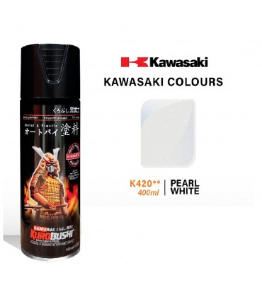 Samurai K420 Kawasaki Pearl White Spray Paint
