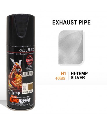 Samurai HI-TEMP Silver Spray Paint