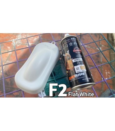 Samurai F2 Flat White Spray Paint - 400mL