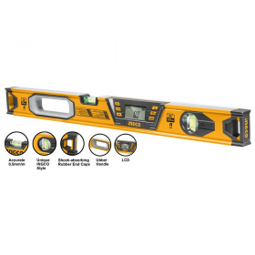 Ingco HSL08060D 60cm Magnetic Carpenter's Digital Spirit Level