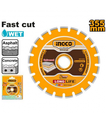 Ingco DMD033551 14" (355mm) Diamond Cutting Disc