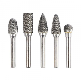 Ingco HRRC0051 12mm Tungsten Carbide Rotary Burrs Set - 5 Pieces