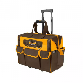 Ingco HRRTB2015 20" Industrial Telescopic Handle Rolling Rigid Tool Bag