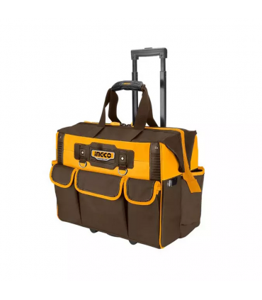 Ingco HRRTB2015 20" Industrial Telescopic Handle Rolling Rigid Tool Bag