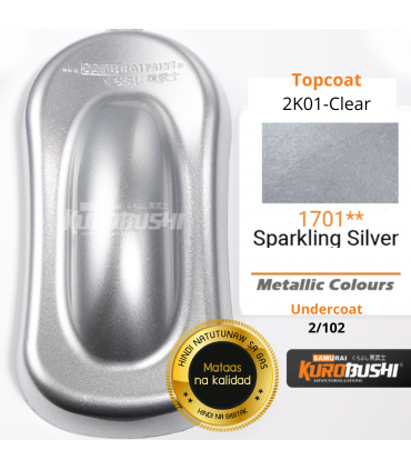 Samurai 39/1701 Sparkling Silver Metallic Spray Paint