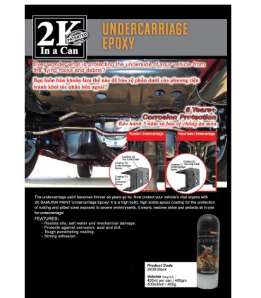Samurai 2K08 Undercarriage Epoxy Spray Paint (Black)