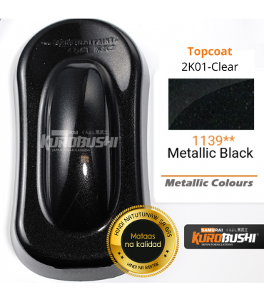 Samurai 81/1139 Metallic Black Spray Paint - 400mL