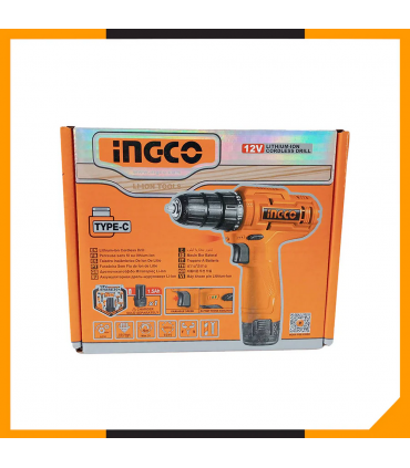 Ingco CDLI12428 12V Lithium-ion 20Nm Cordless Drill