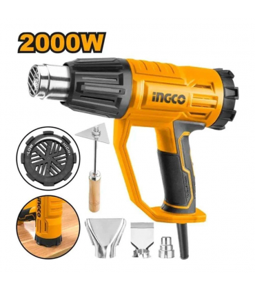 Ingco HG200047 2000W Three Stages Heat Gun With Tool Kit