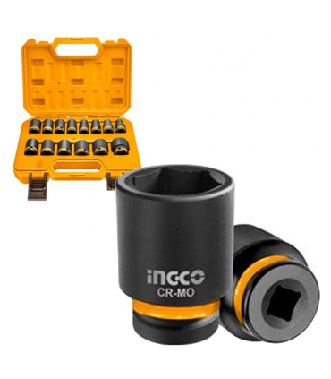 Ingco HKISSD12141 1/2" Standard Impact Socket Set - 14 Pieces