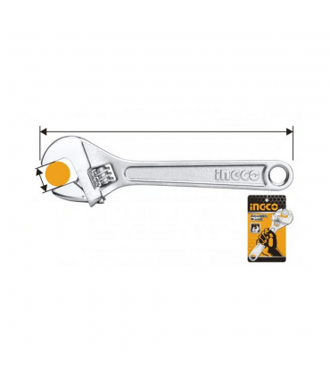 Ingco HADW131182 18" Single Sided Adjustable Pipe Wrench