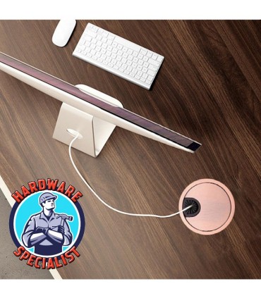 Metal Grommet Cover Computer Table Wire Cover