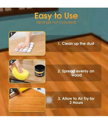 Hardware Specialist Premium 100% Natural Bee wax Wood Clean And Polish
