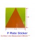 High Visibility Durable Design P Plate Sticker for Motorbike