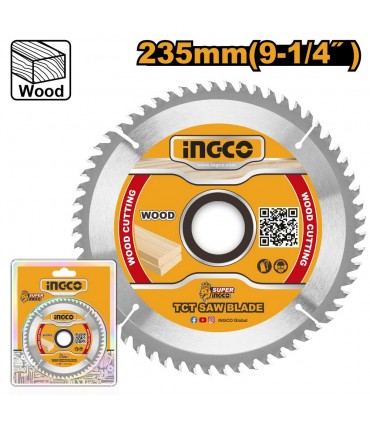 Ingco TSB123525 235mm 9-14 Inch Wood Cutting TCT Saw Blade