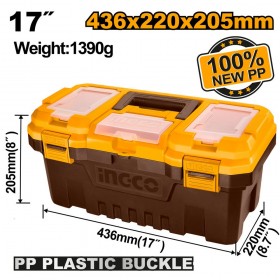 Ingco PBX170117 PCS Plastic Tool Box with Organiser