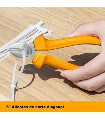 Ingco HKPS08311 6 Inch Durable Grip 3 PCS Pliers Set