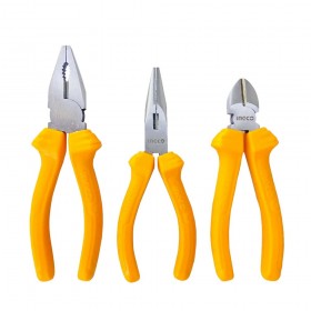 Ingco HKPS08311 6 Inch Durable Grip 3 PCS Pliers Set