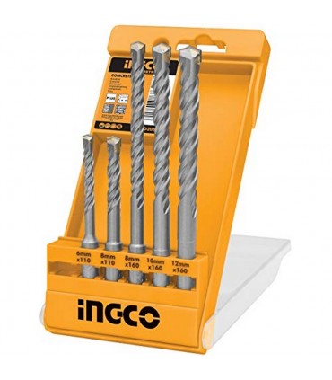 Ingco AKD2052 5 PCS SDS Plus Hammer Drill Bits Set