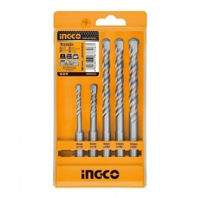 Ingco AKD2052 5 PCS SDS Plus Hammer Drill Bits Set
