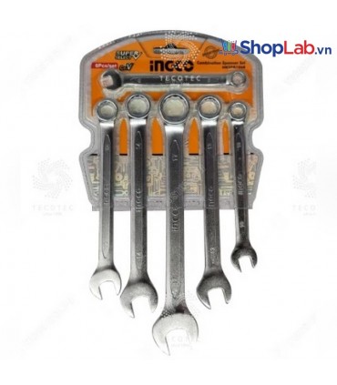 Ingco HKSPA1068 8 - 17mm 6 PCS Combination Spanner Set
