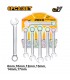 Ingco HKSPA1068 8 - 17mm 6 PCS Combination Spanner Set