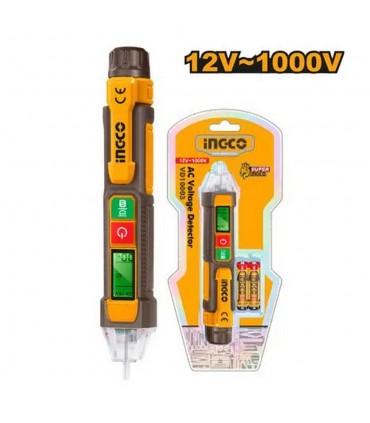 Ingco VD210003 12-100V LED Flashlight Ac Voltage Detector