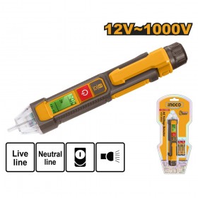 Ingco VD210003 12-100V LED Flashlight Ac Voltage Detector