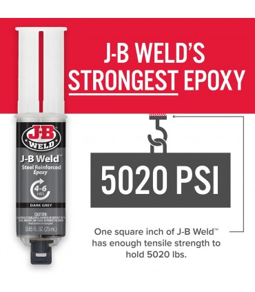 J-B Weld Cold-Weld Syringe Steel Reinforced Epoxy Adhesives - 25mL