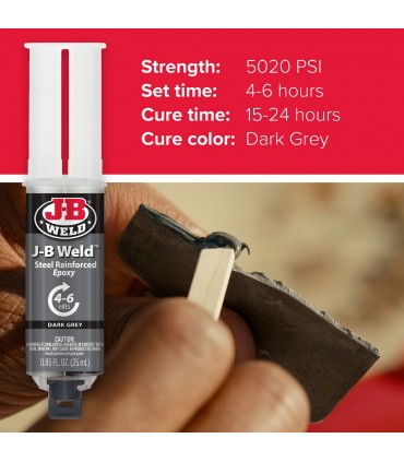 J-B Weld Cold-Weld Syringe Steel Reinforced Epoxy Adhesives - 25mL