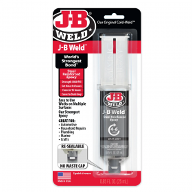 J-B Weld Cold-Weld Syringe Steel Reinforced Epoxy Adhesives - 25mL