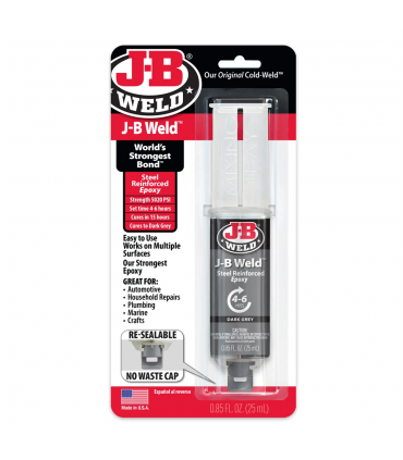 J-B Weld Cold-Weld Syringe Steel Reinforced Epoxy Adhesives - 25mL