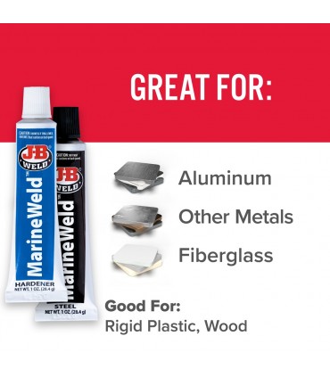 J-B Weld 8272 MarineWeld 5020 PSI Waterproof Epoxy Twin Tube - 2 oz