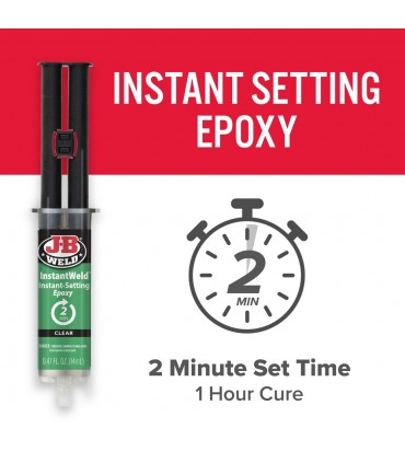 J-B Weld 50111 Instant Setting High Strength Epoxy Syringe