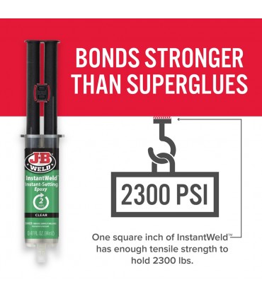 J-B Weld 50111 Instant Setting High Strength Epoxy Syringe