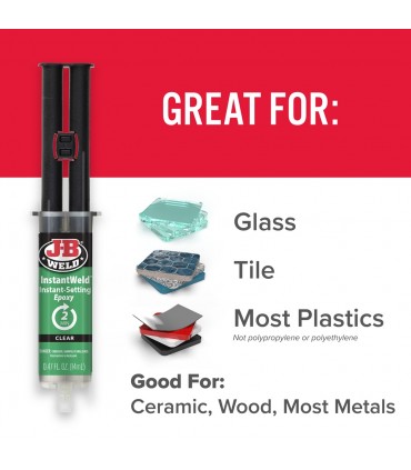 J-B Weld 50111 Instant Setting High Strength Epoxy Syringe