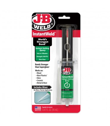 J-B Weld 50111 Instant Setting High Strength Epoxy Syringe