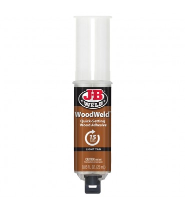 J-B Weld 50151 WoodWeld Syringe Wood Repair Epoxy - 25mL